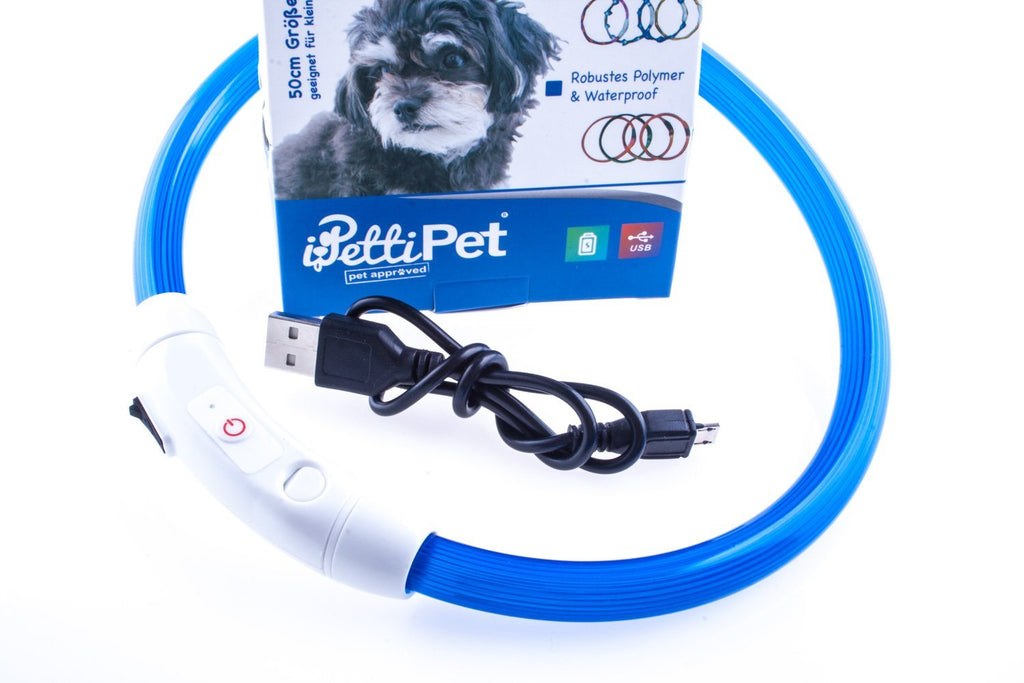 LED Sicherheits- & Hundehalsband USB Wiederaufladbar | Hundeleuchthalsband